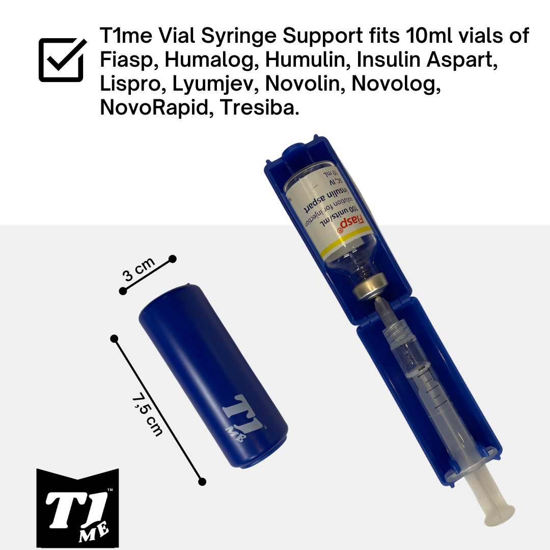 T1-me Vial Syringe Support Omnipod Insulin Type1 diabetes Vial holder – T1me